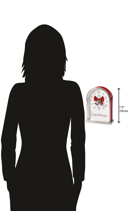 Hekman Furniture 645820 Songs Of Christmas Tabletop Clock - Musical Holiday Decor With Elegant Design & Chimes  Songs Of Christmas Tabletop Clock 645820