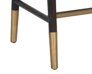 Sunpan CALLEM Counter Stool - Antonio Charcoal, Modern Open-Back Design, Durable Performance Fabric & Luxe Accents 107537