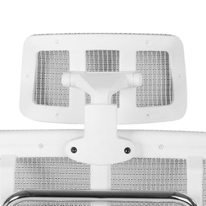 OSP Home Furnishings White Ergonomic Mesh Headrest for Prox996 Series Office Chair with Neck Support HR31W