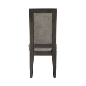 English Elm Jefy Faux Leather Dining Side Chairs Set of 2 Espresso Frame Contemporary Style B056P417074