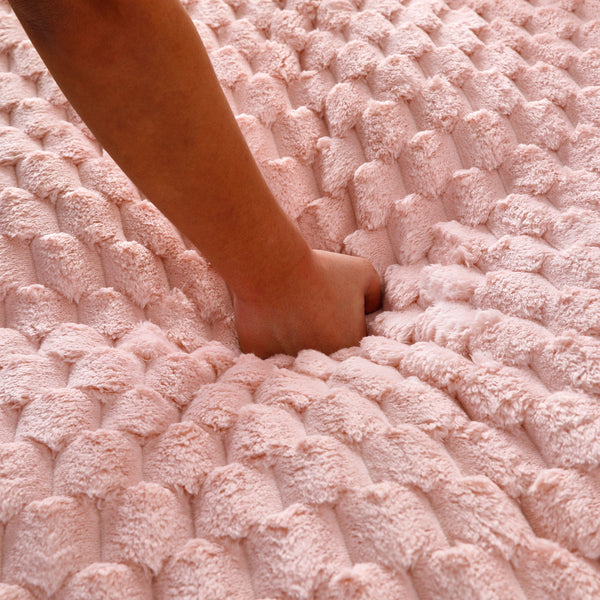 English Elm 51 Compact Comfort Sofa with Turtle Fleece, Sponge Support, Two Pillows, 400lb Capacity for Small Spaces Pink W3371P326396