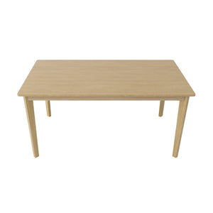 English Elm Rectangular Scandinavian dining table - versatile modern multifunction desk for home, office & dining room Natural Wood W395P316335