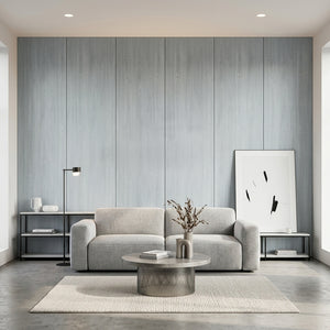 English Elm 1/4 in Mdf Wall Panels Light Gray Textured Grain Finish for Accent Walls 30 Pack B2763P494307