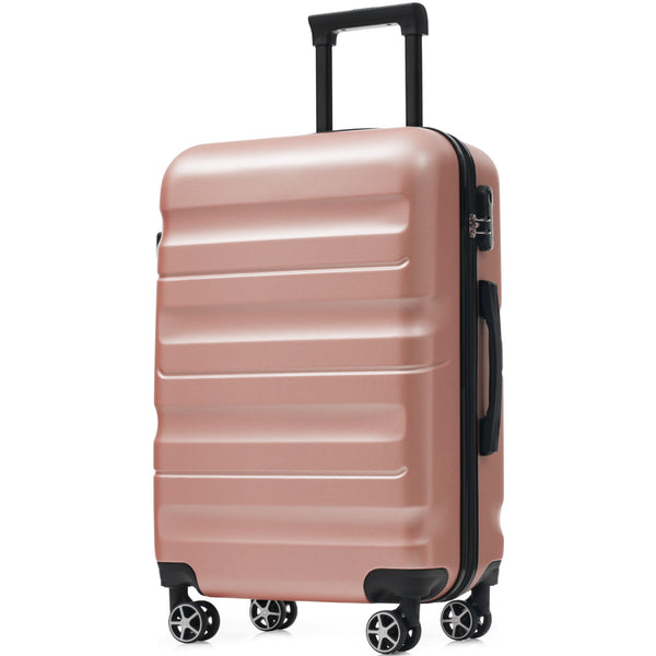 English Elm Hardshell Abs Four Piece Luggage Set with Spinner Wheels and Tsa Lock for Travel N730P368200M