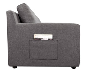 English Elm Walfredo 7-seater U-shape Linen Sectional with Reversible Cushions for Large Living Rooms B2749S00050