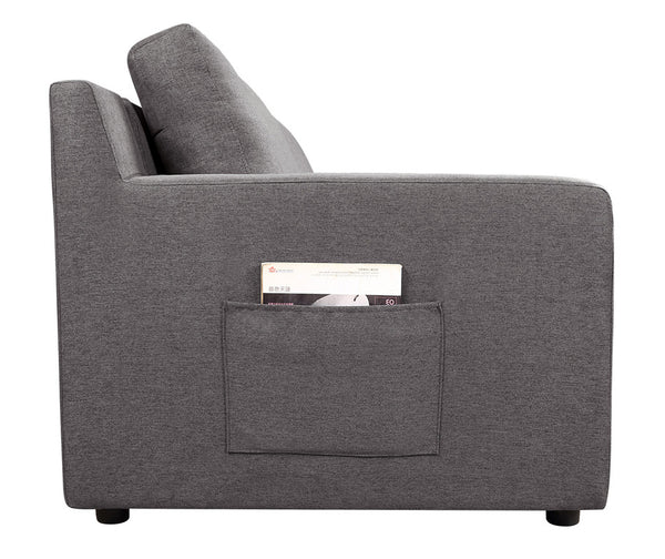 English Elm Walfredo 7-seater U-shape Linen Sectional with Reversible Cushions for Large Living Rooms B2749S00050