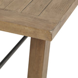 INK+IVY Sonoma Industrial Rectangle Dining Table II121-0446 Reclaimed Grey