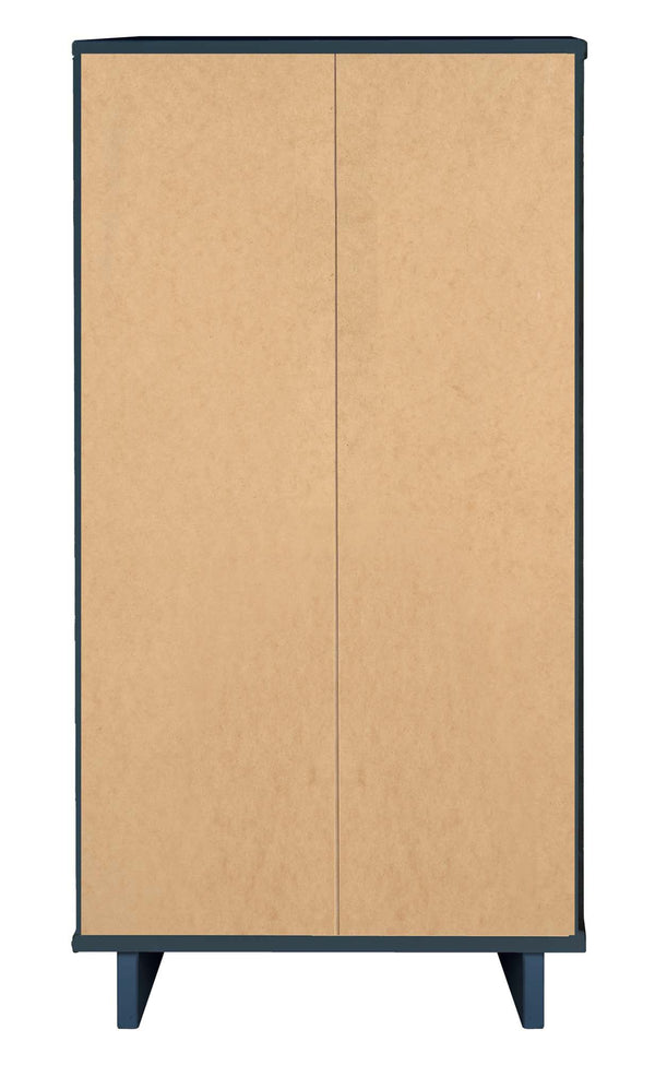 English Elm Granville 24" Chest In Midnight Blue – Elegant 5-Drawer Solid Wood Storage With Luxe Gold Handles B365S00071