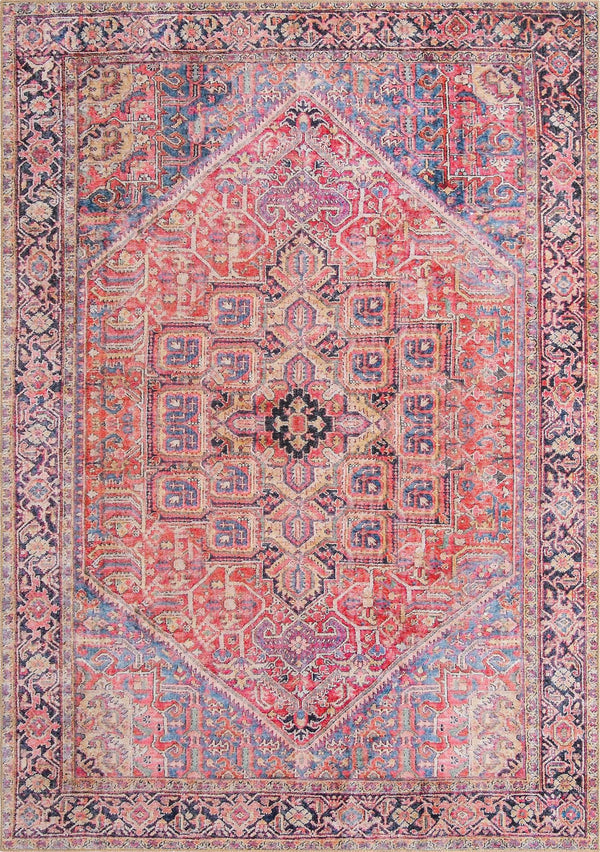 Unique Loom Timeless Simon Machine Made Abstract Rug Red, Beige/Blue/Brown/Green/Violet/Navy Blue 7' 7" x 10' 6"