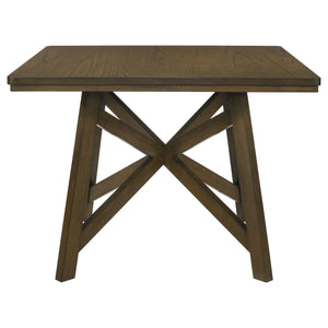 English Elm Maxine Brown Mindi Veneer Square Counter Height Table for Farmhouse Dining Rooms B062S01451