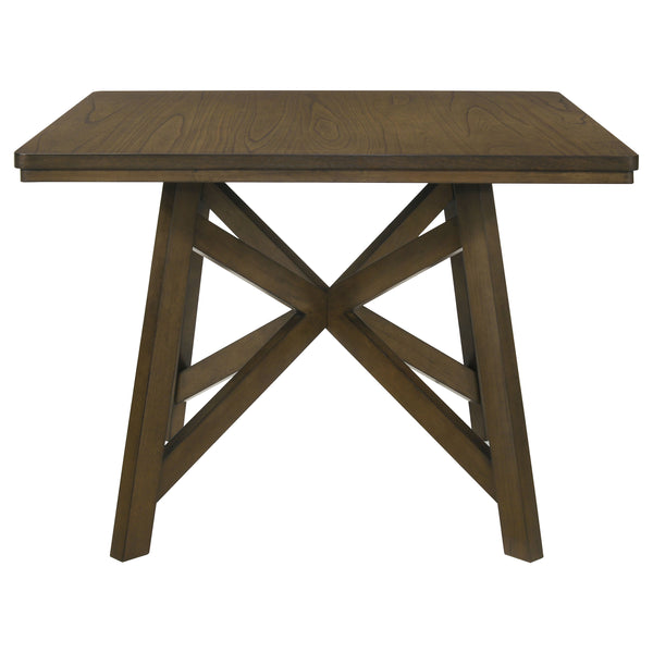 English Elm Maxine Brown Mindi Veneer Square Counter Height Table for Farmhouse Dining Rooms B062S01451