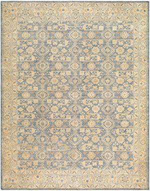Surya Agra Hand Knotted Wool Flatweave Area Rug with Medallion Design for Large Rooms 9' x 12' Rectangle AAA2303-912