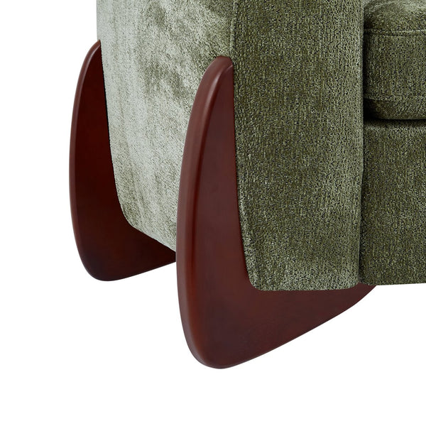 English Elm Christopher Knight Home® - 89"L Olive Green Chenille Sofa – Stylish Comfort For Compact Spaces, Durable Construction & Pillows N771P345832L_N771P345833L