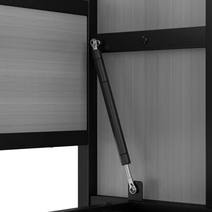 English Elm Twin Size Murphy Bed With Built-In Shelf – Space-Saving Metal Wall Bed For Efficient Living Areas W1580S00150-GIGA