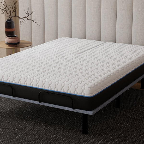 English Elm Copper Infused Split King Mattress with Cooling Gel Foam Layers for Deep Sleep B047P347885