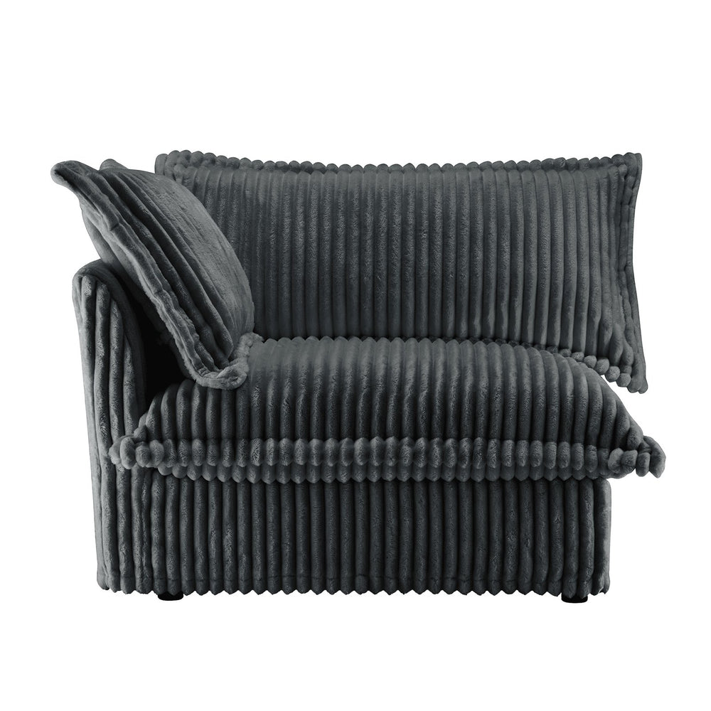 English Elm Koala Corduroy Sectional Sofa with Chaise Deep Seat Washable Cover Casual Living W3041P292345