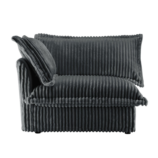 English Elm Koala Corduroy Sectional Sofa with Chaise Deep Seat Washable Cover Casual Living W3041P292345