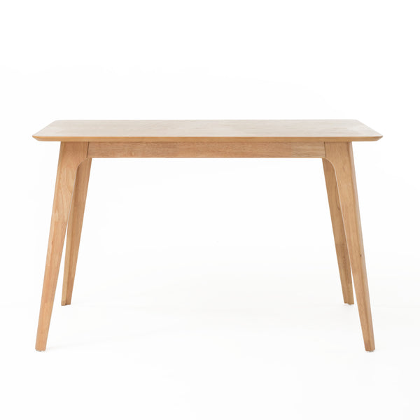 English Elm Christopher Knight Home® - 58923.00TOP_58923.00LEG Mid-Century Light Natural Dining Table, Solid Rubberwood Frame & Faux Wood Top, Durable Stylish Centerpiece N771P206200K
