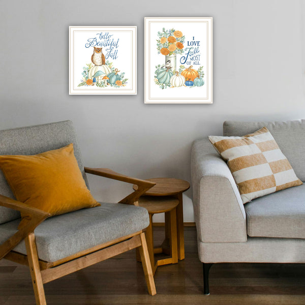 English Elm Trendy Decor 4u Fall Typography Two Piece Framed Art Set for Autumn Home Walls B067P256637