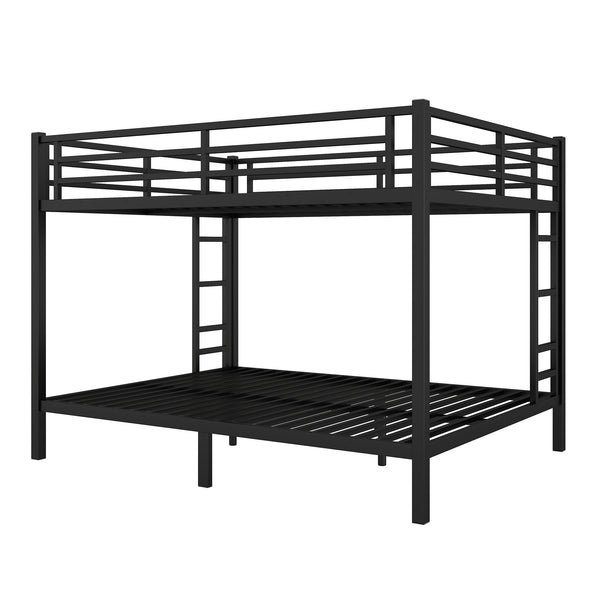 English Elm Metal Queen Over Queen Bunk Bed For Teens & Adults - Sturdy, Space-Saving, Noise-Reducing Design! W1580S00488