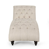 Christopher Knight Home® - Noble House - Varnell Contemporary Fabric Button Tufted Chaise Lounge