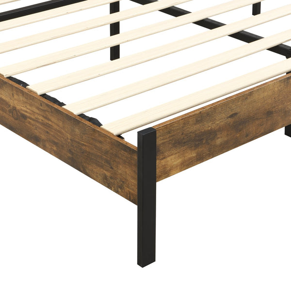 English Elm Queen Upholstered Storage Bed Lamb Fleece Headboard Led Lighting Two Drawers Included W311S00066