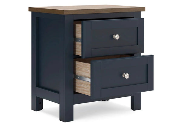 English Elm Contemporary Glam Nightstand Glossy White Lacquer Chrome Legs Dovetail Drawer Bedroom Blue,Dark Brown B2741P435883