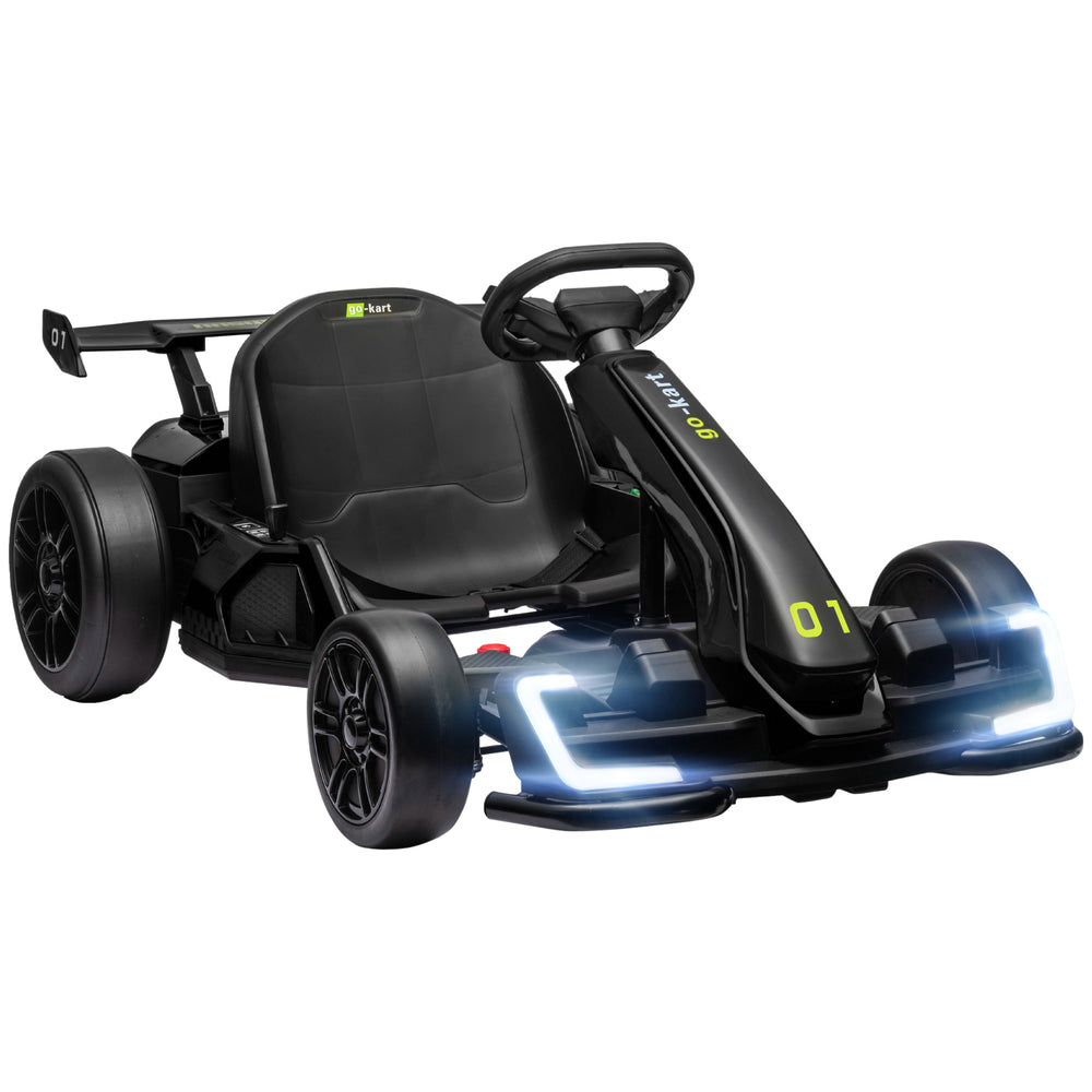 English Elm Aosom 24v Electric Go Kart Ride on Toy with Drifting Dual Motor and Adjustable Seat W2225P229145