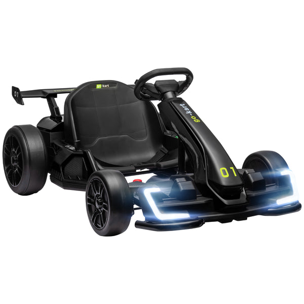 English Elm Aosom 24v Electric Go Kart Ride on Toy with Drifting Dual Motor and Adjustable Seat W2225P229145