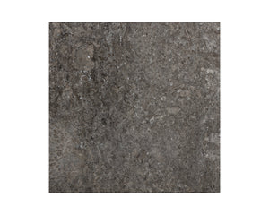 Sunpan Arden Rustic End Table with Grey Marble Top & Oak Shelf in Gold Iron Frame - Stylish & Unique Décor