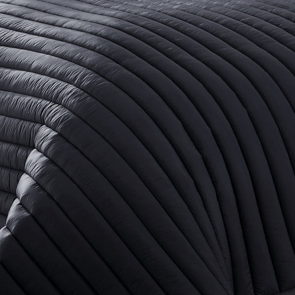 English Elm Excursion Puffer Quilted Comforter Set - 2-Piece Twin In Stylish Black For Cozy Modern Bedrooms B340P341950