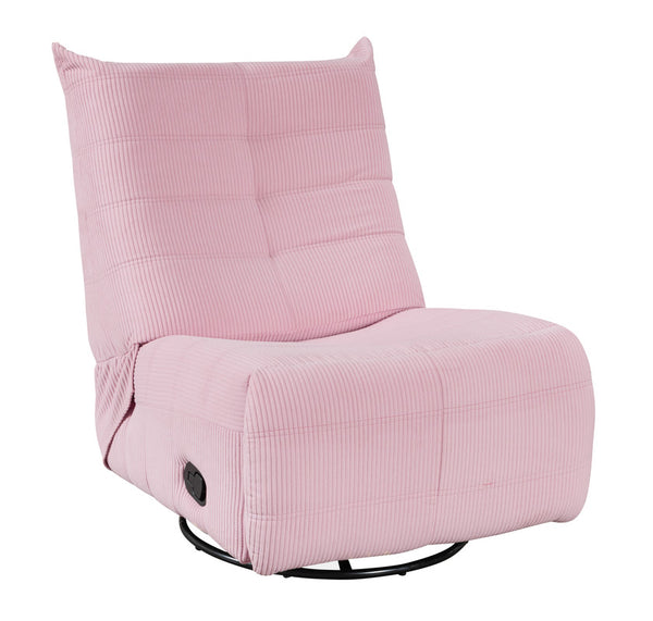 English Elm Giorgia Corduroy Swivel Glider Recliner Cozy Accent Chair for Nursery or Reading Nook B2749P413215