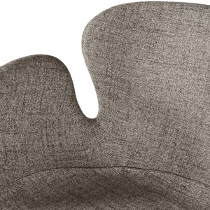 Sunpan Waldo Counter Stool - Stylish Mid-Century Modern Design with Black Bonded Leather and Iron Legs November Grey / Cinnamon Brown