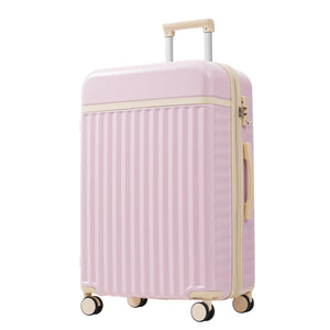 English Elm Luggage Set 5 Piece Abs Hardside Expandable Spinner Wheels Tsa Lock Travel Bags Pink N732P326115U