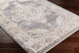 Aida AAD-2300 8'10" x 13' Machine Woven Rug AAD2300-81013  Ivory, Gray, Charcoal, Tan, Deep Teal Surya