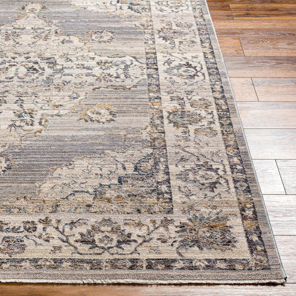 Livabliss Aida Traditional Fringe Accent Rug Soft Polyester Pile for Entryway or Bedside Beige, Medium G 2'7" x 4'11" AAD2301-27411