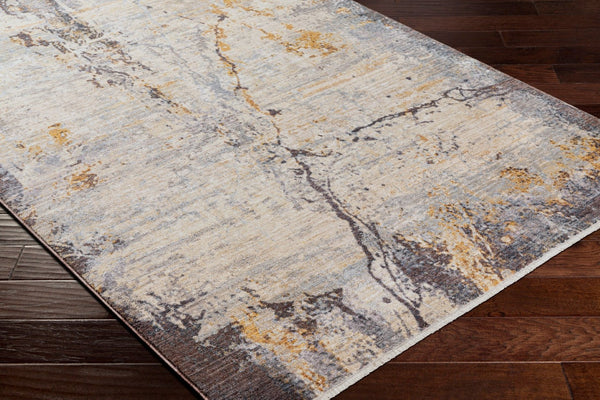 Livabliss Aida Machine Woven Polyester Accent Rug with Fringe Detail for Entryways Beige, Medium G 2'7" x 9' AAD2302-279