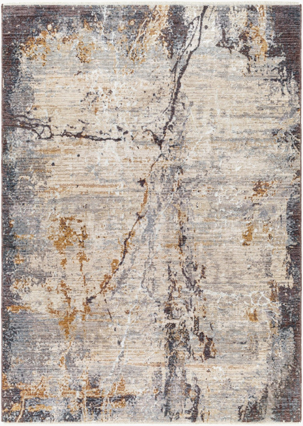 Livabliss Aida Machine Woven Polyester Accent Rug with Fringe Detail for Entryways Beige, Medium G 2' x 2'11" AAD2302-2211
