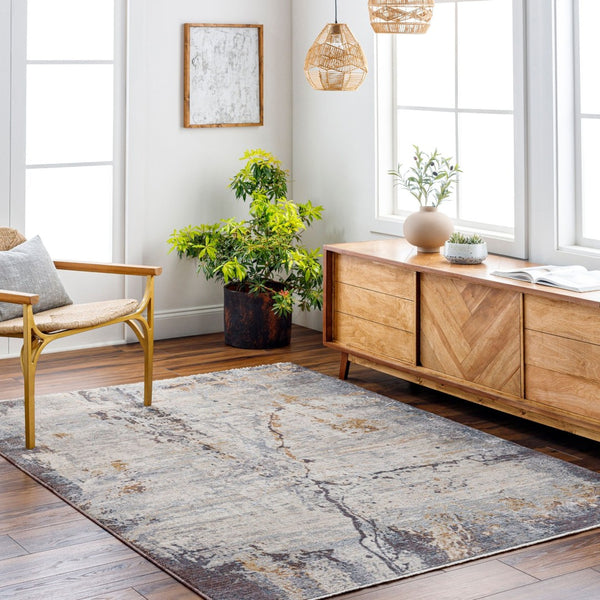 Livabliss Aida Machine Woven Polyester Accent Rug with Fringe Detail for Entryways Beige, Medium G 2' x 2'11" AAD2302-2211