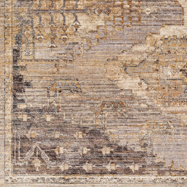 Livabliss Aida Traditional Fringe Accent Rug Polyester Pile Entryway Bedside Turkey Woven Beige, Gray 2' x 2'11" AAD2303-2211