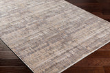 Aida AAD-2304 8'10" x 13' Machine Woven Rug AAD2304-81013  Ivory, Medium Gray, Charcoal, Tan, Deep Teal, Beige Surya