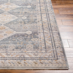 Livabliss Aida Machine Woven Turkish Area Rug with Fringe Detail for Entryways and Hallways Medium Gray, Gr 7'10" x 9'8" AAD2305-71098
