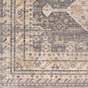 Aida AAD-2305 8'10" x 13' Machine Woven Rug AAD2305-81013  Medium Gray, Gray, Beige, Charcoal, Tan Surya