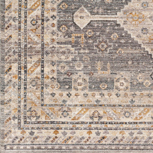 Livabliss Aida Machine Woven Turkish Area Rug with Fringe Detail for Entryways and Hallways Medium Gray, Gr 7'10" x 9'8" AAD2305-71098