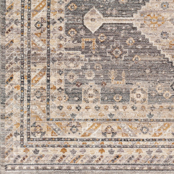 Livabliss Aida Machine Woven Turkish Area Rug with Fringe Detail for Entryways and Hallways Medium Gray, Gr 7'10" x 9'8" AAD2305-71098