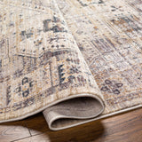 Aida AAD-2307 8'10" x 13' Machine Woven Rug AAD2307-81013  Beige, Medium Gray, Tan, Ivory, Deep Teal, Charcoal Surya