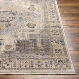 Aida AAD-2307 8'10" x 13' Machine Woven Rug AAD2307-81013  Beige, Medium Gray, Tan, Ivory, Deep Teal, Charcoal Surya