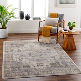 Aida AAD-2307 8'10" x 13' Machine Woven Rug AAD2307-81013  Beige, Medium Gray, Tan, Ivory, Deep Teal, Charcoal Surya