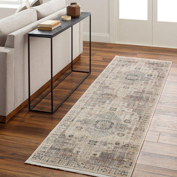 Livabliss Aida Traditional Runner Rug with Fringe Trim Polyester Weave for Hallways AAD2307-279