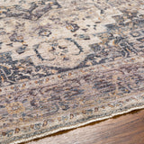 Aida AAD-2311 8'10" x 13' Machine Woven Rug AAD2311-81013  Beige, Medium Gray, Tan, Ivory, Deep Teal, Charcoal Surya